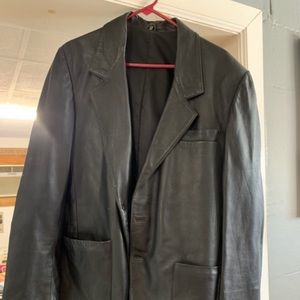 N.W.O.T.  Men’s leather jacket lined, XL